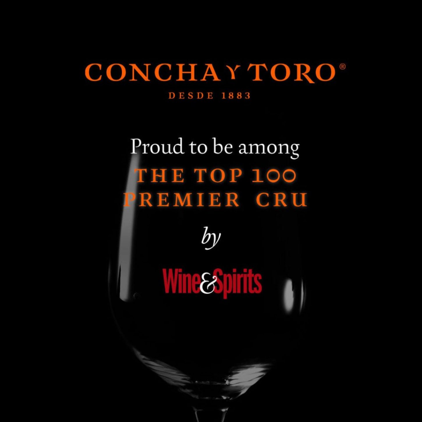 Revija Wine & Spirits je uvrstila Concha y Toro med "100 Najboljših Premier CRU"